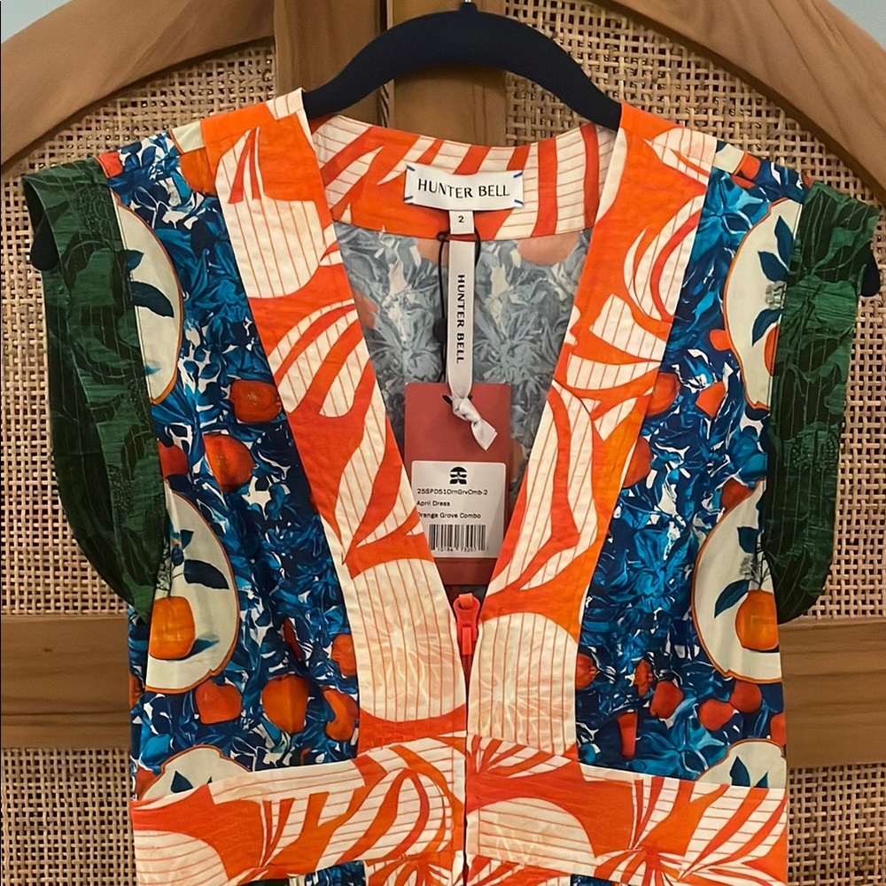 Hunter Bell April Dress in Orange Grove - Picture 2 of 2
